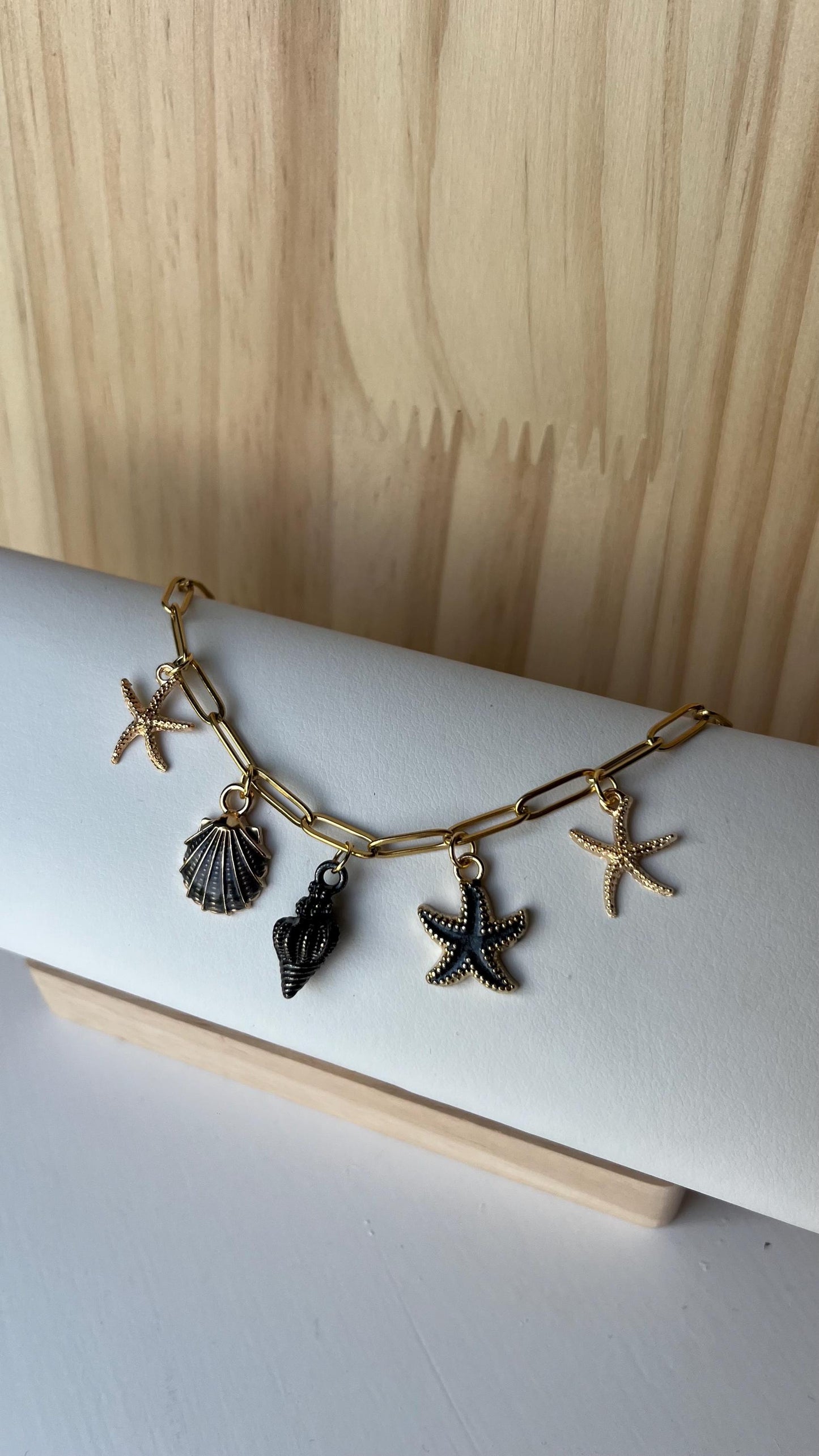 Black Seaside Charm Necklace