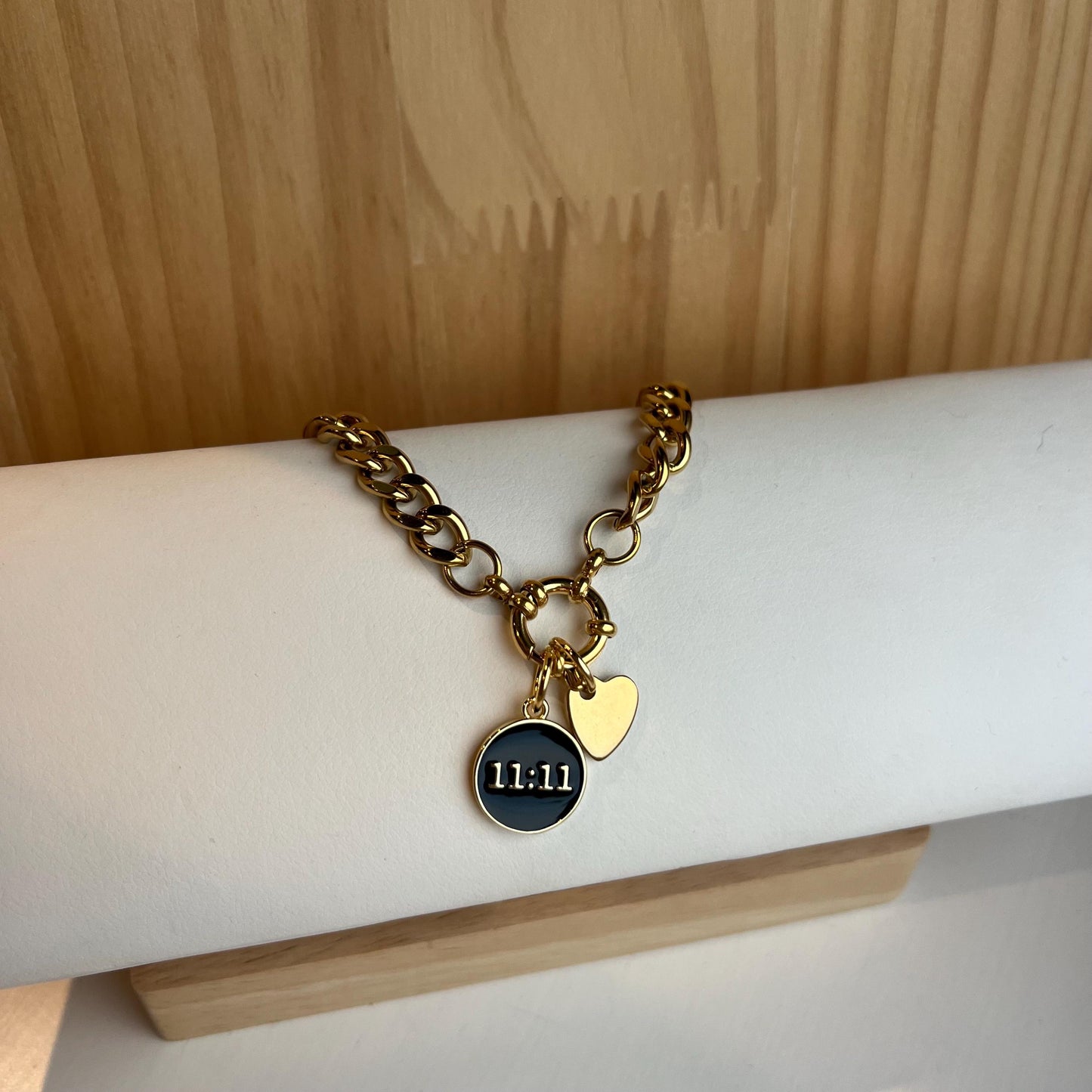 Chunky 11:11 Pendant Necklace