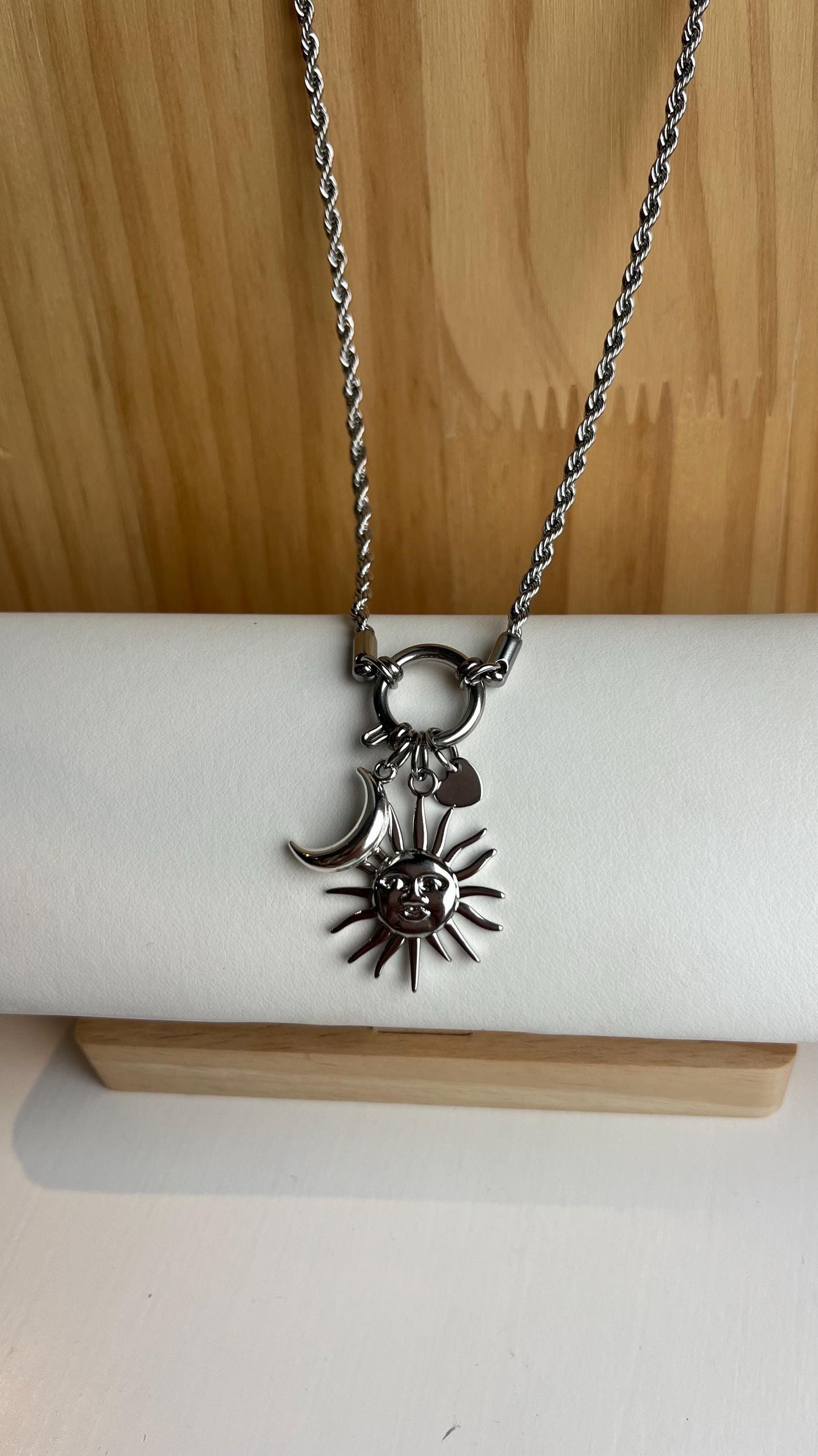 Sun Moon Rope Necklace