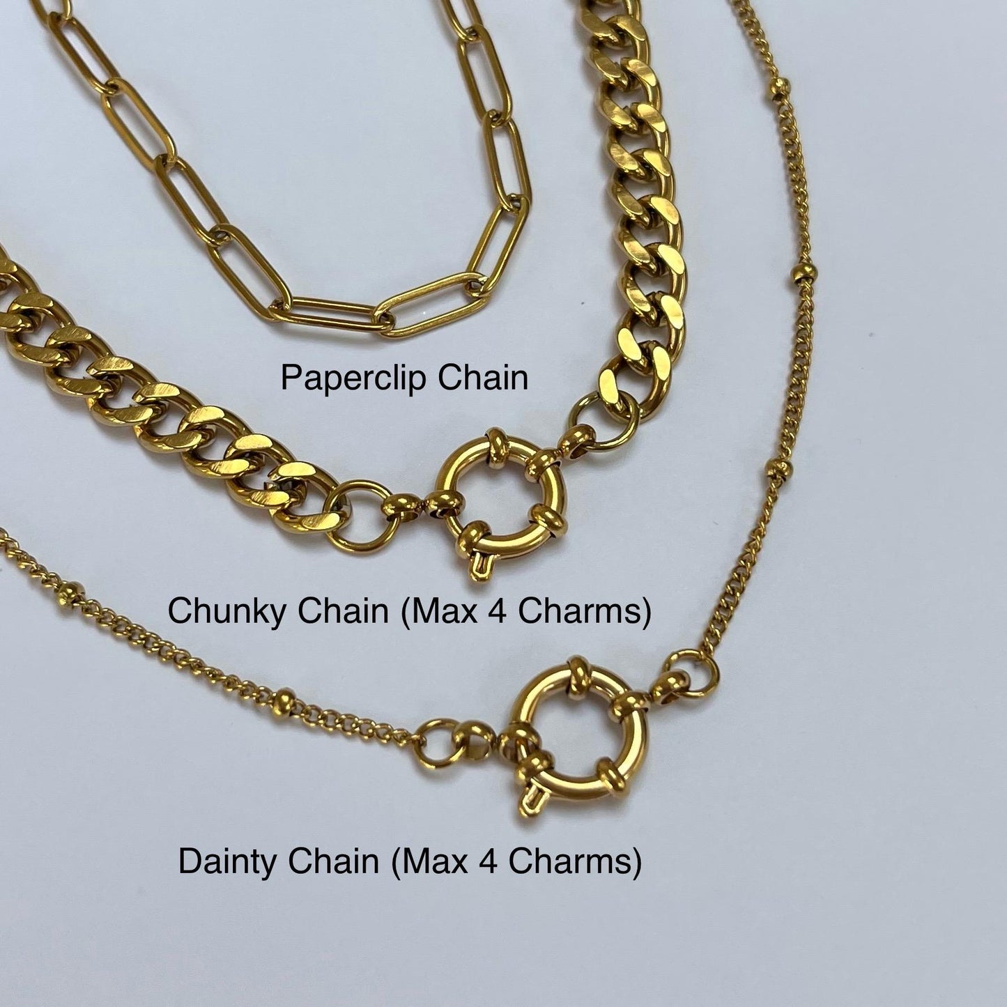 Custom Gold Charm Necklace