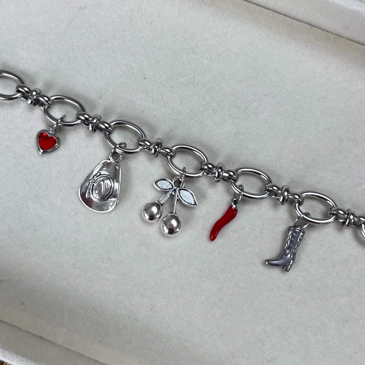 Silver Ibiza Charm Bracelet