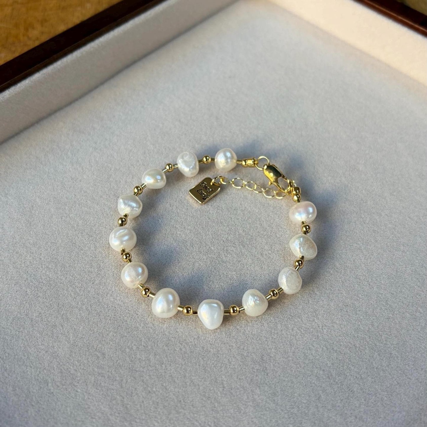 Faux Pearl Beaded Bracelet