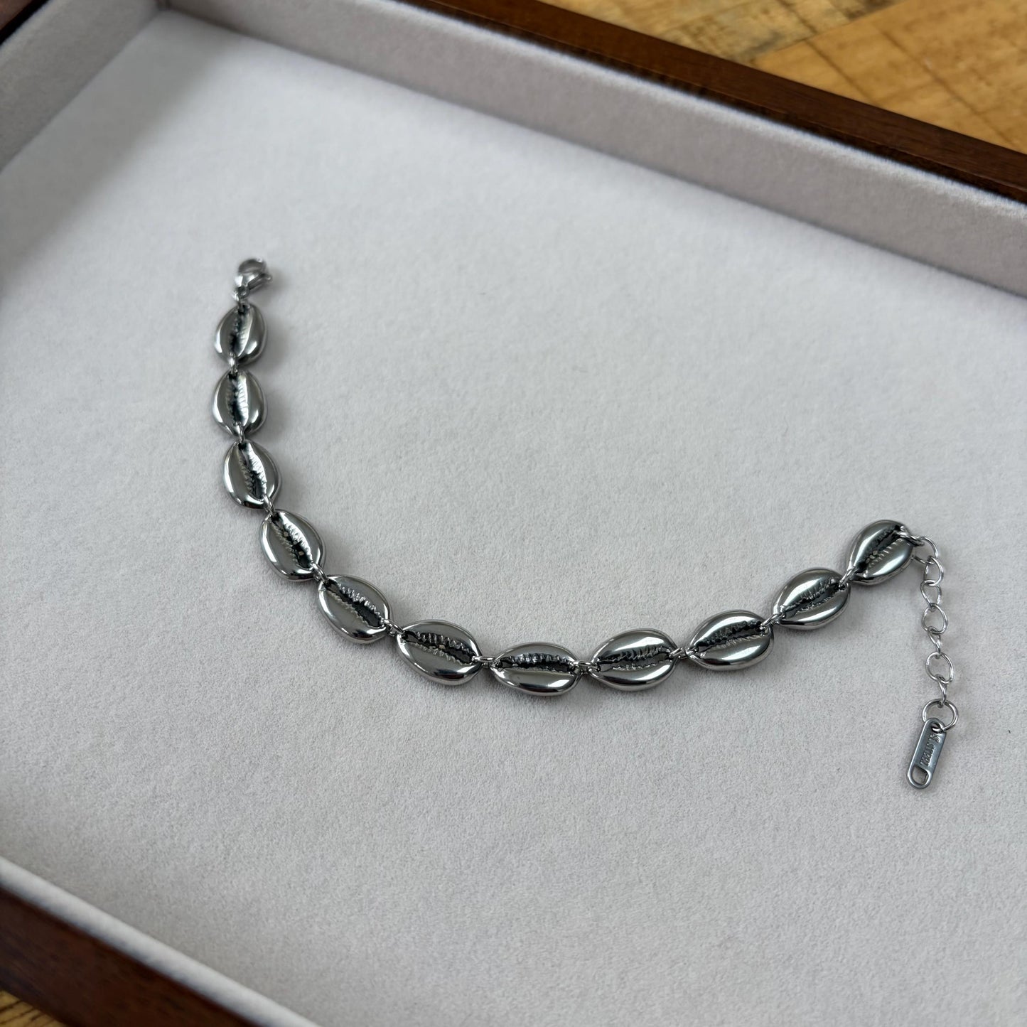 Silver Seashells Charm Bracelet