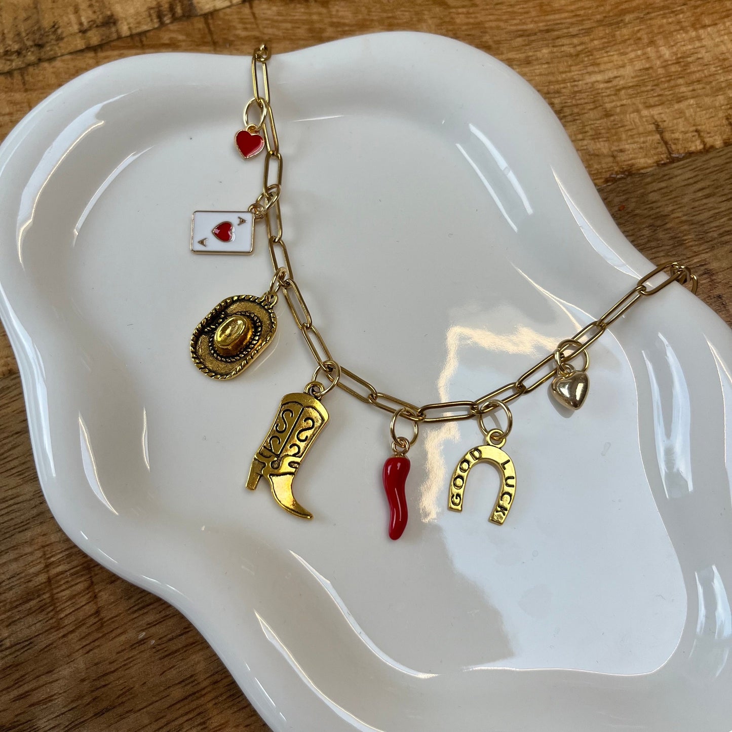 Gold Charm Necklace