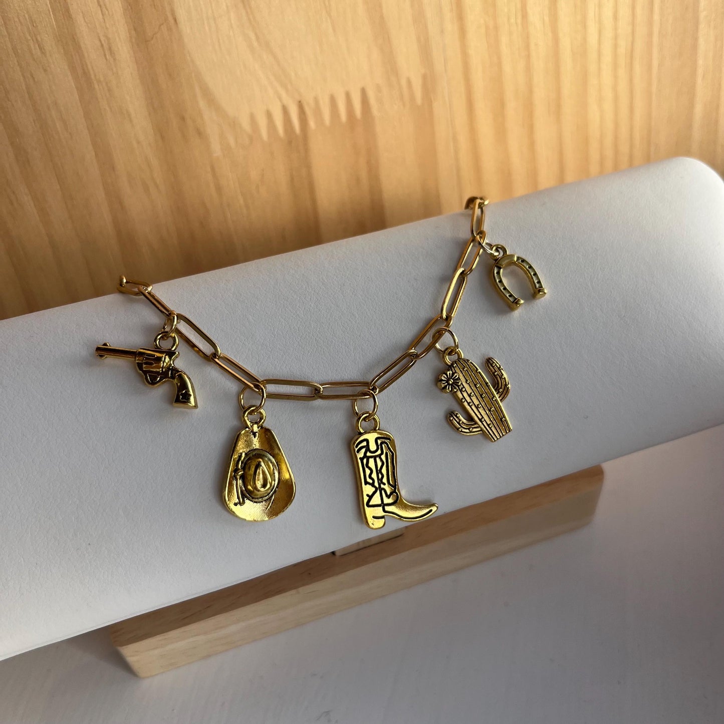 Western Cowboy Boot Charm Necklace