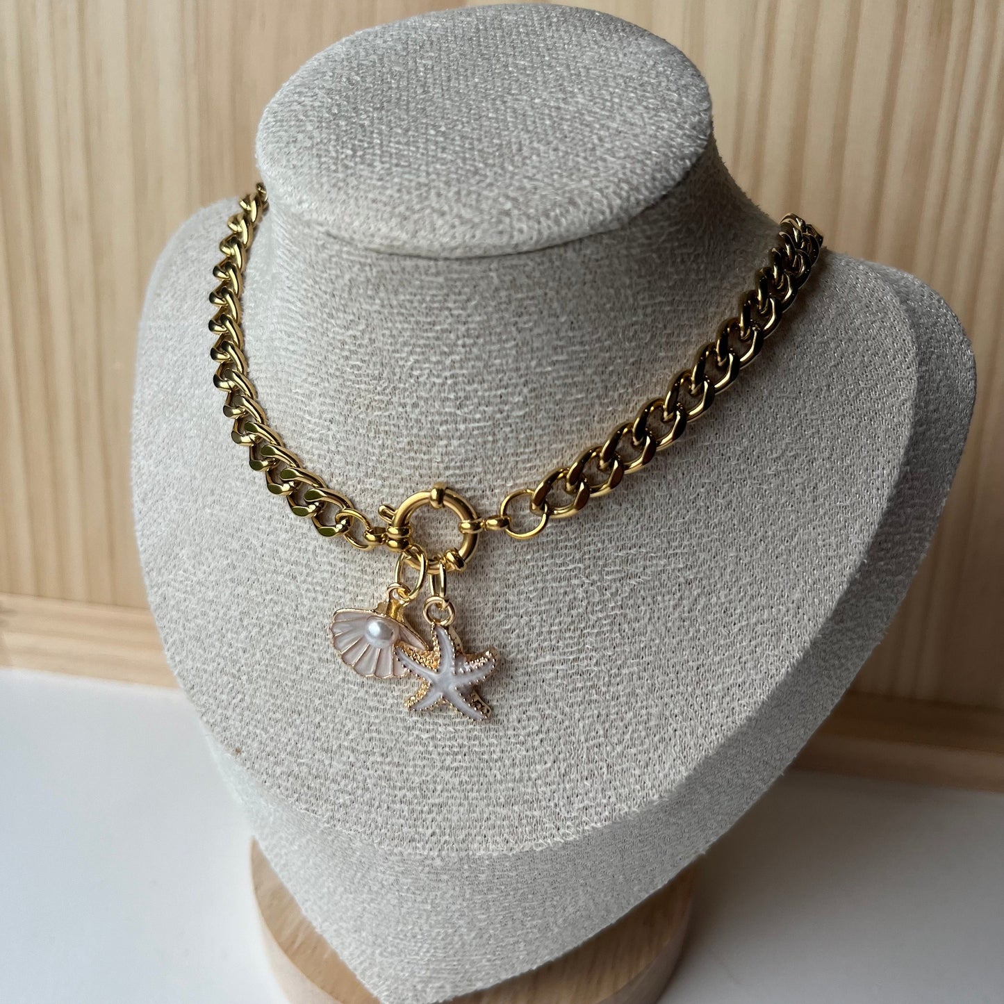 Chunky Seaside Charm Necklace