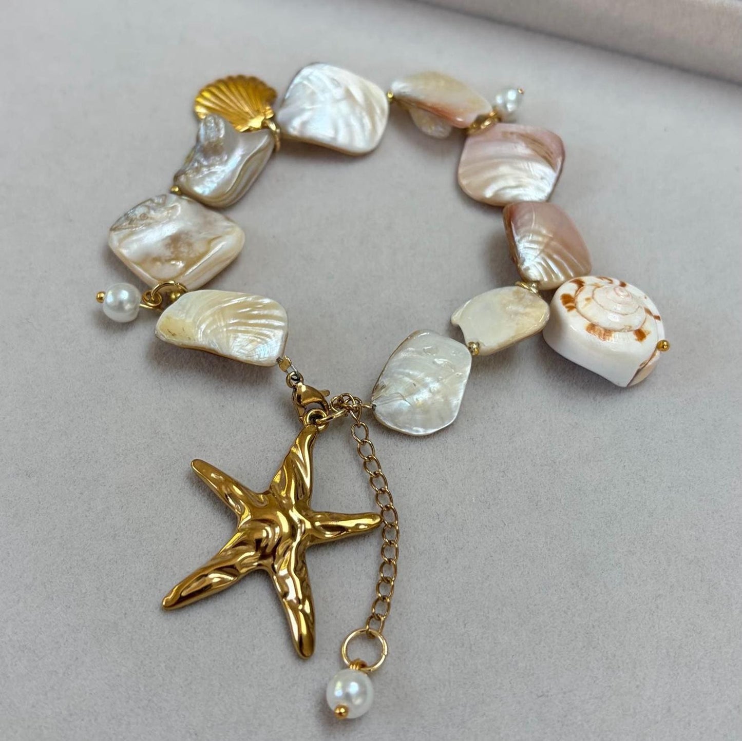 Freshwater Pearl Starfish Bracelet